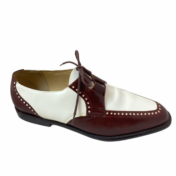 Kenneth Cole Shoes - KENNETH COLE Vintage Spectator Brown White Shoe 9